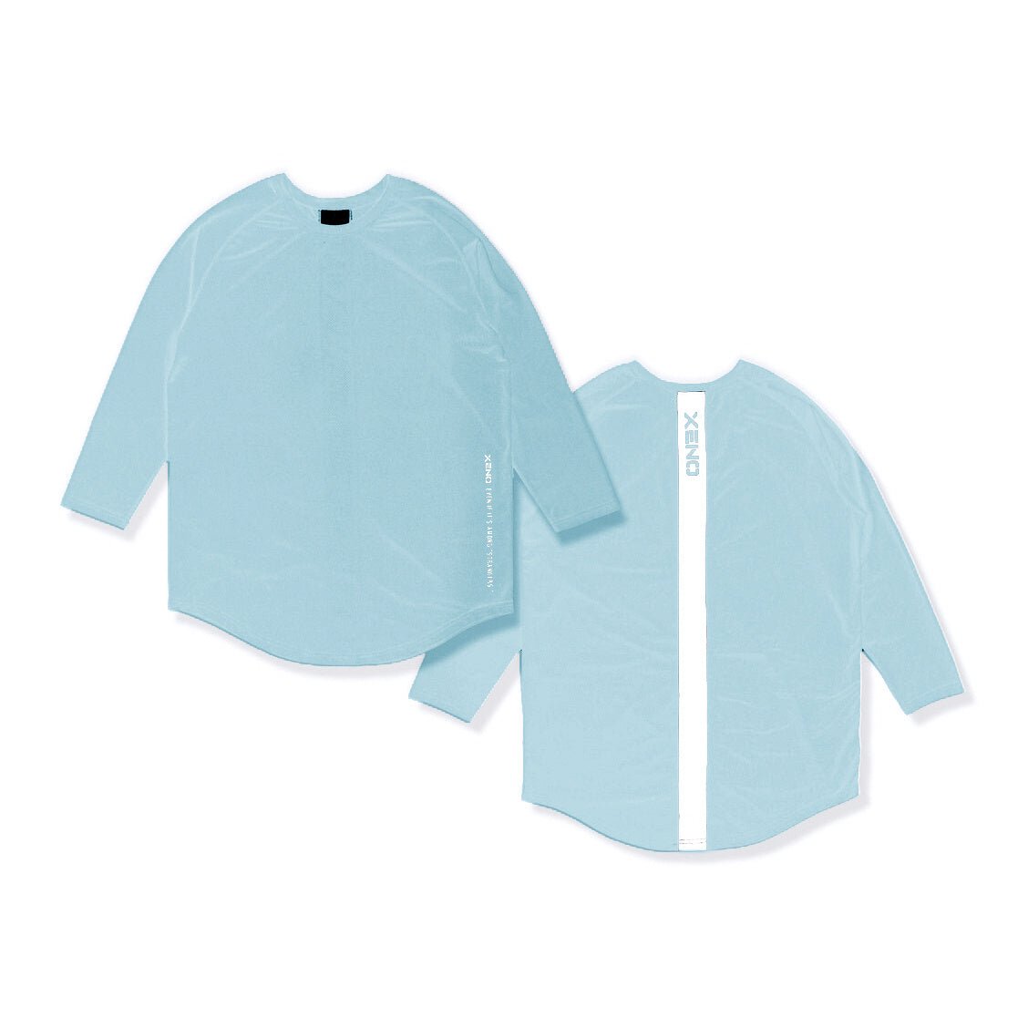 Back Vertical Letter Sports T-shirt Fitness Long Sleeve - E. M. E. LLC0