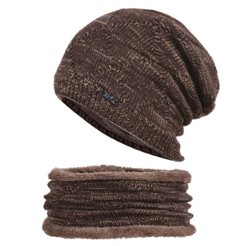 Biking Men's Two - piece Woolen Hat With Head And Ear Protection - E. M. E. LLC0