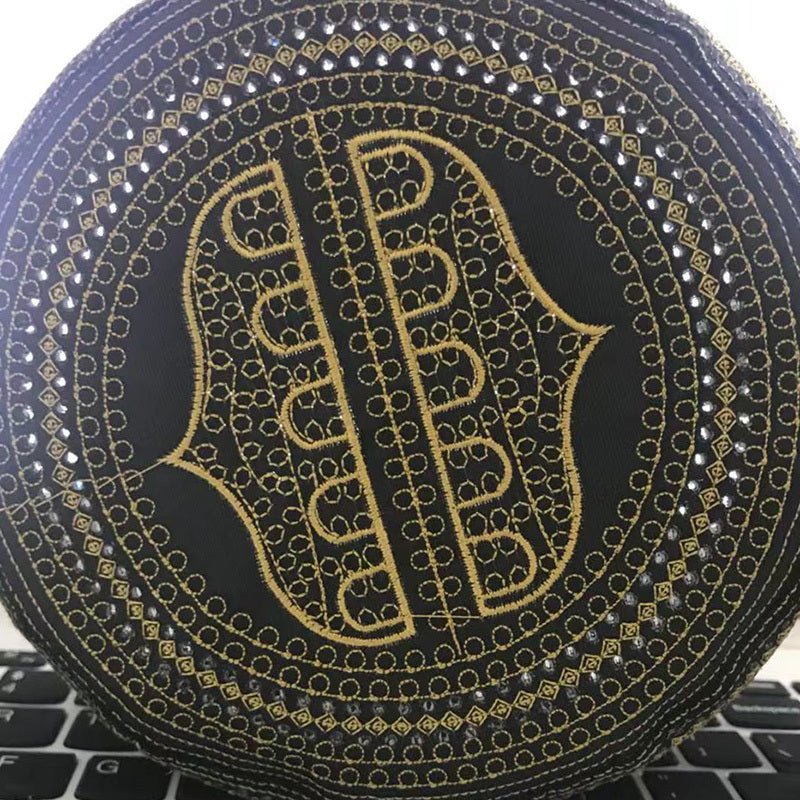 Cotton Embroidery Caps New Muslim Men Prayer Hats - E. M. E. LLC0