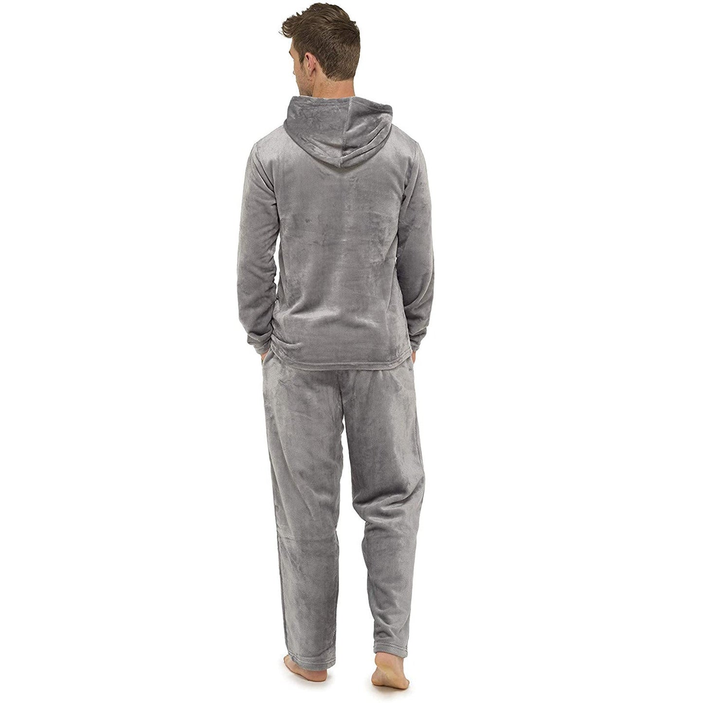 Flannel Grey Simple Home Men's Pajamas - E. M. E. LLC0