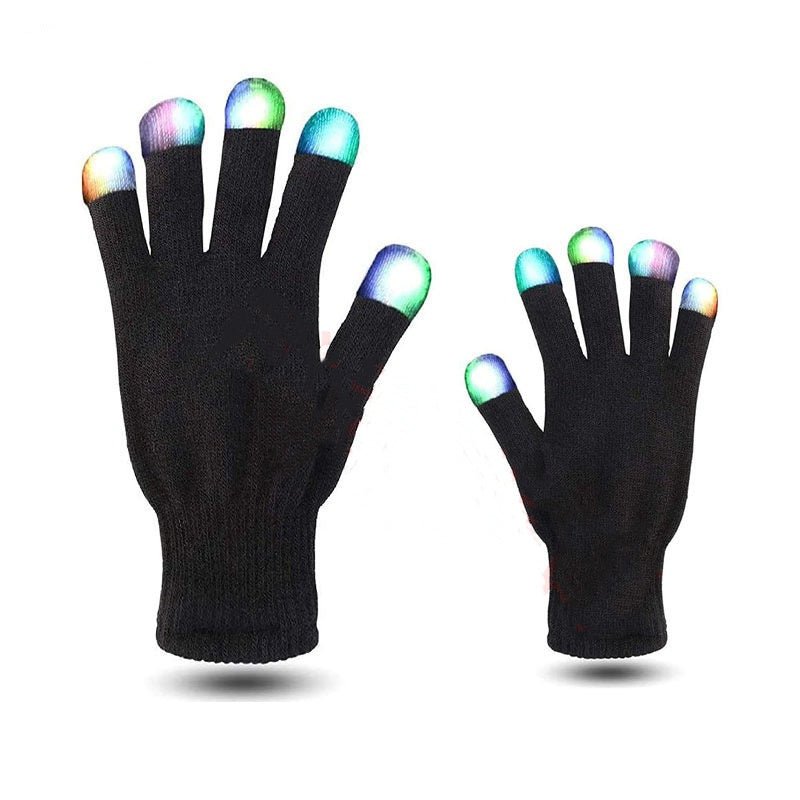 LED Colorful Luminous Magic Gloves Led Gloves Black - E. M. E. LLC0