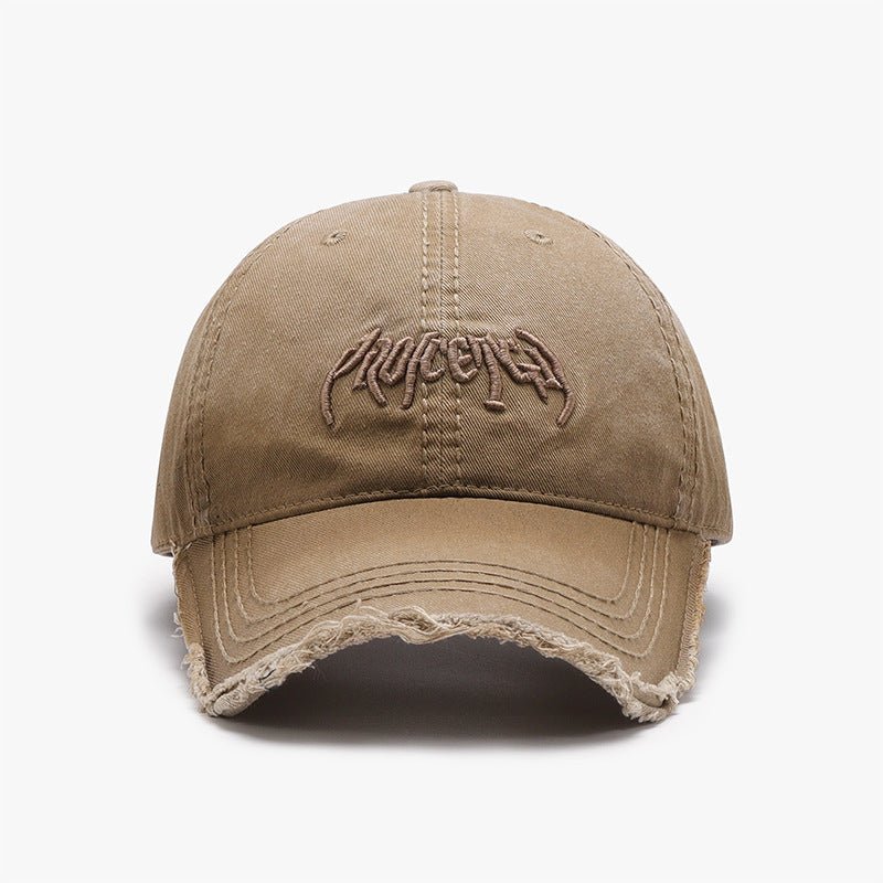 Letter Three - dimensional Embroidery Soft Top Burr Men's Baseball Cap - E. M. E. LLC0
