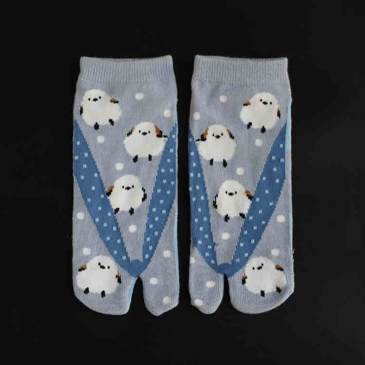 Men's And Women's Cotton Two - finger Socks - E. M. E. LLC0