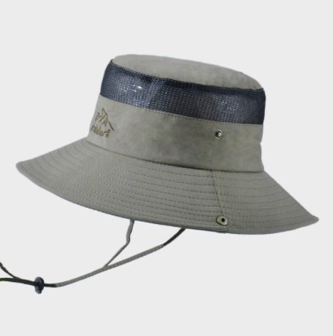 Solid Color Big Brim Sun Hat Outdoor Mountaineering Protection - E. M. E. LLC0