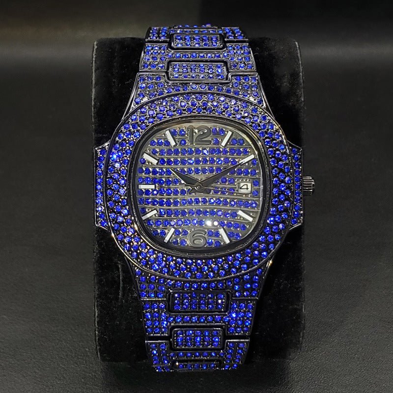 Special - interest Full Diamond Rap Hip Hop Watch - E. M. E. LLC0