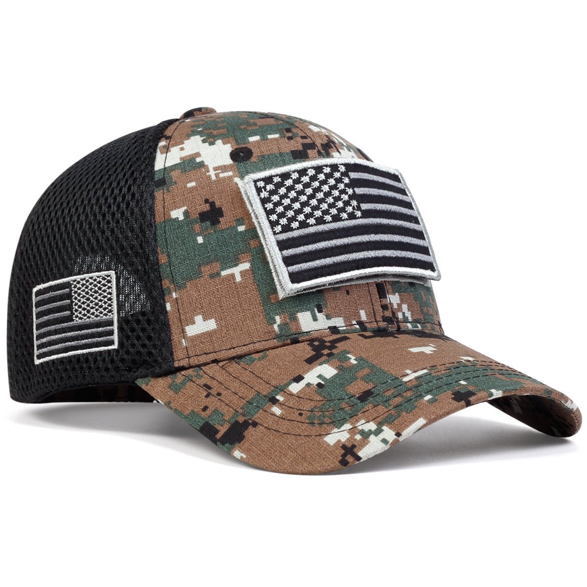 Sun Protection Sports Velcro Outdoor Military Fans Men's Camouflage Hat - E. M. E. LLC0
