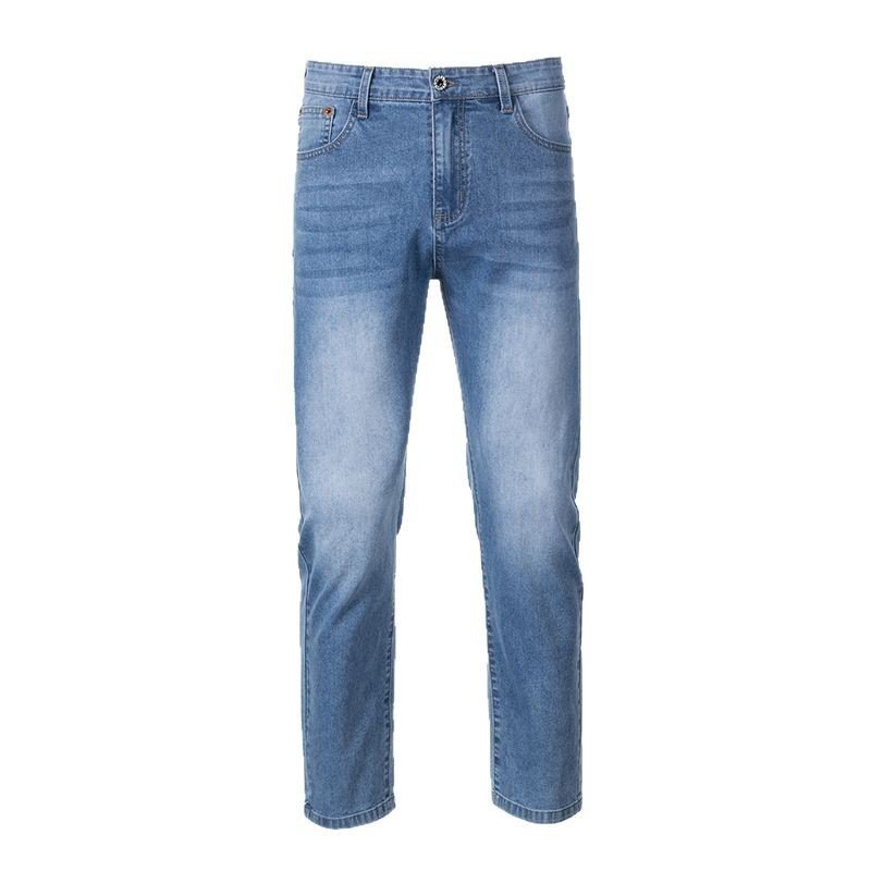 Washed Cleanfit Men's Light Blue Jeans - E. M. E. LLC0