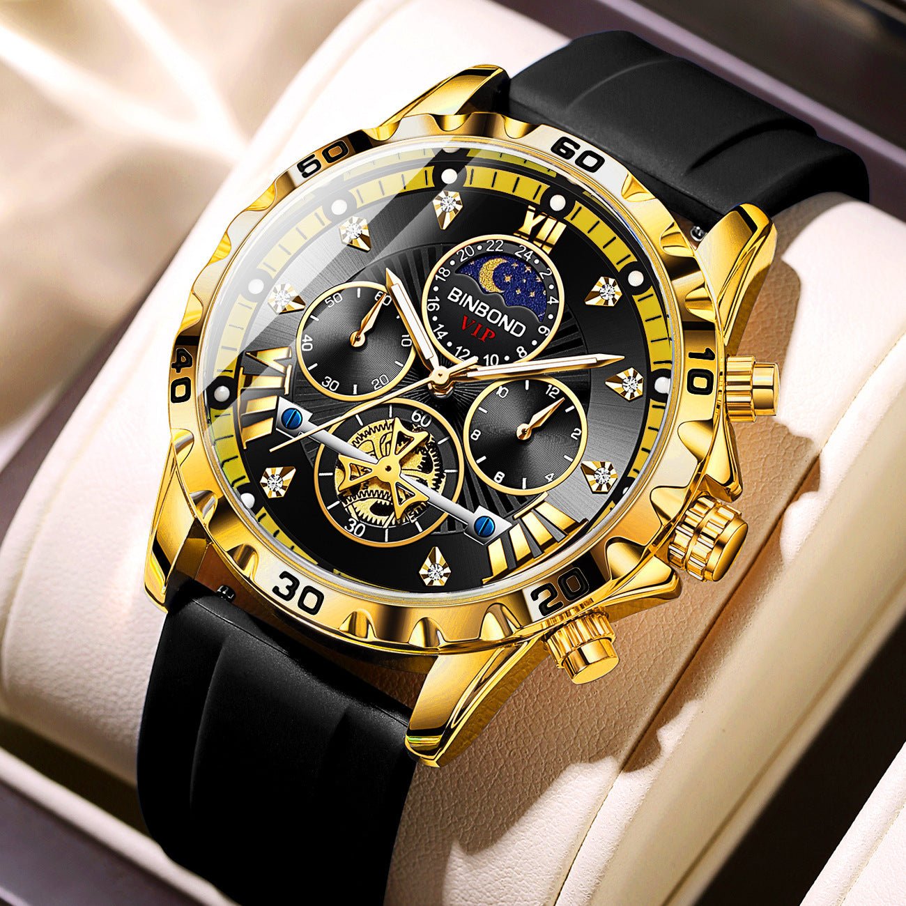 Waterproof Luminous Camel Flywheel Men's Student Korean Fashion Internet Celebrity Quartz Watch - E. M. E. LLC0