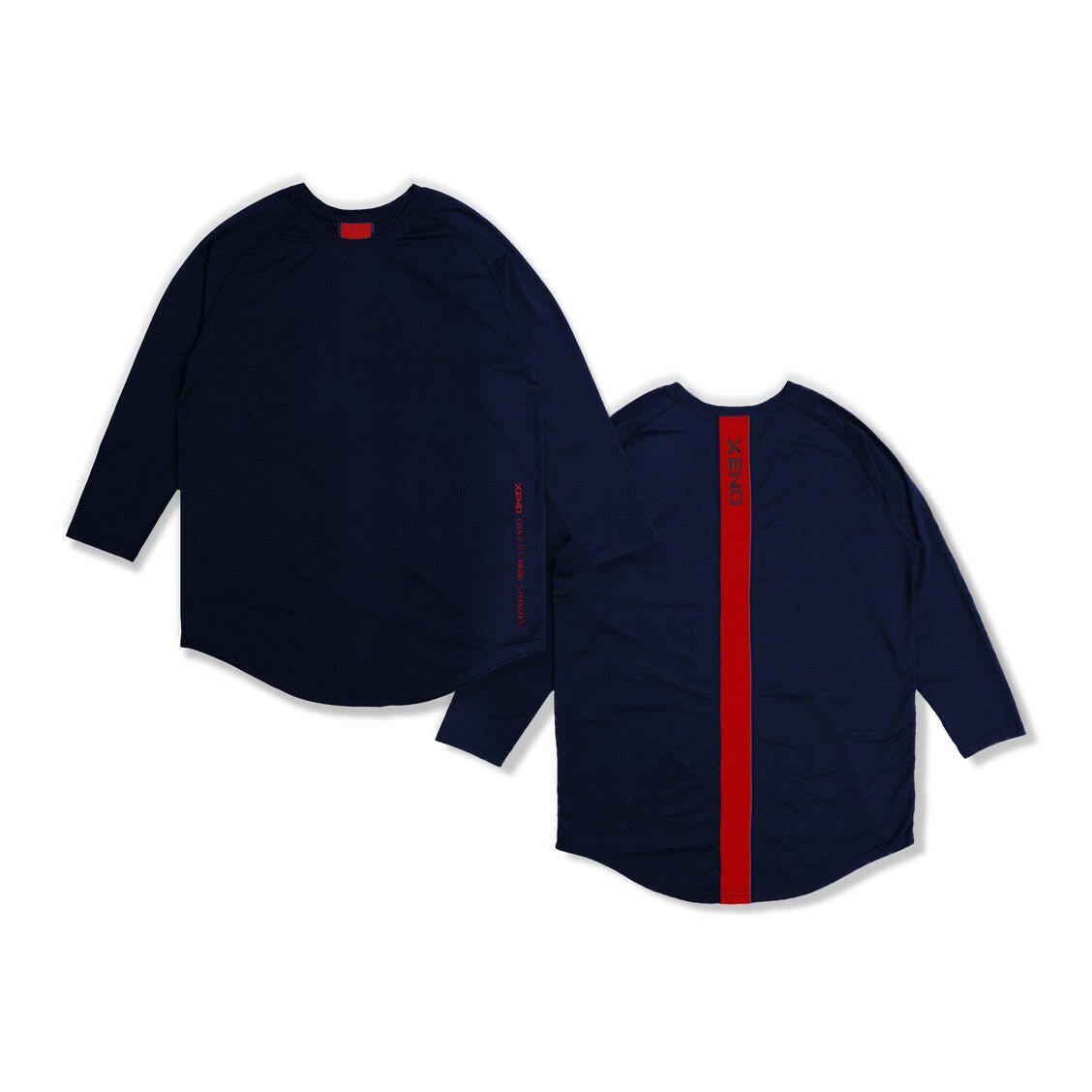 Back Vertical Letter Sports T-shirt Fitness Long Sleeve - E. M. E. LLC0