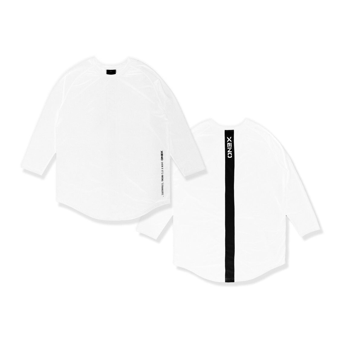 Back Vertical Letter Sports T-shirt Fitness Long Sleeve - E. M. E. LLC0