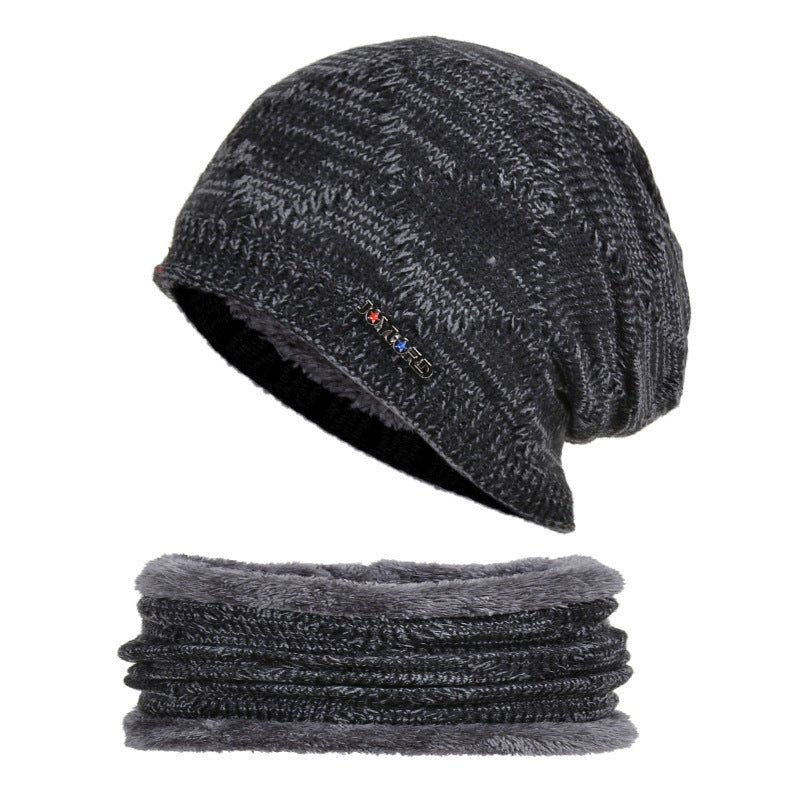 Biking Men's Two - piece Woolen Hat With Head And Ear Protection - E. M. E. LLC0