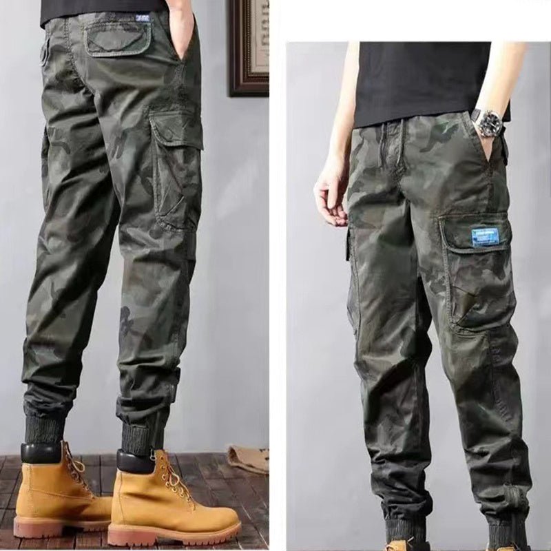 Camouflage Cargo Pants Men's Trousers With Pockets Fashion Casual Loose Tapered Pants - E. M. E. LLC0