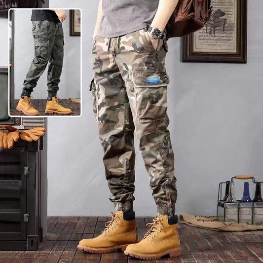 Camouflage Cargo Pants Men's Trousers With Pockets Fashion Casual Loose Tapered Pants - E. M. E. LLC0