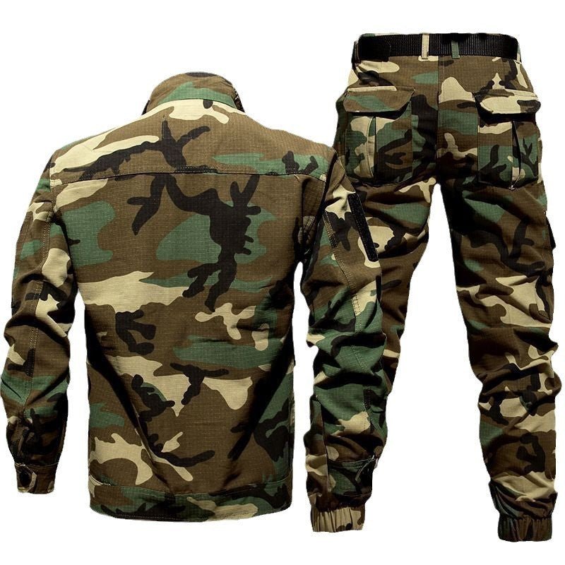 Camouflage Clothing Men's Autumn And Winter Suit Tear - resistant Fitness Shirt Labor Overalls - E. M. E. LLC0