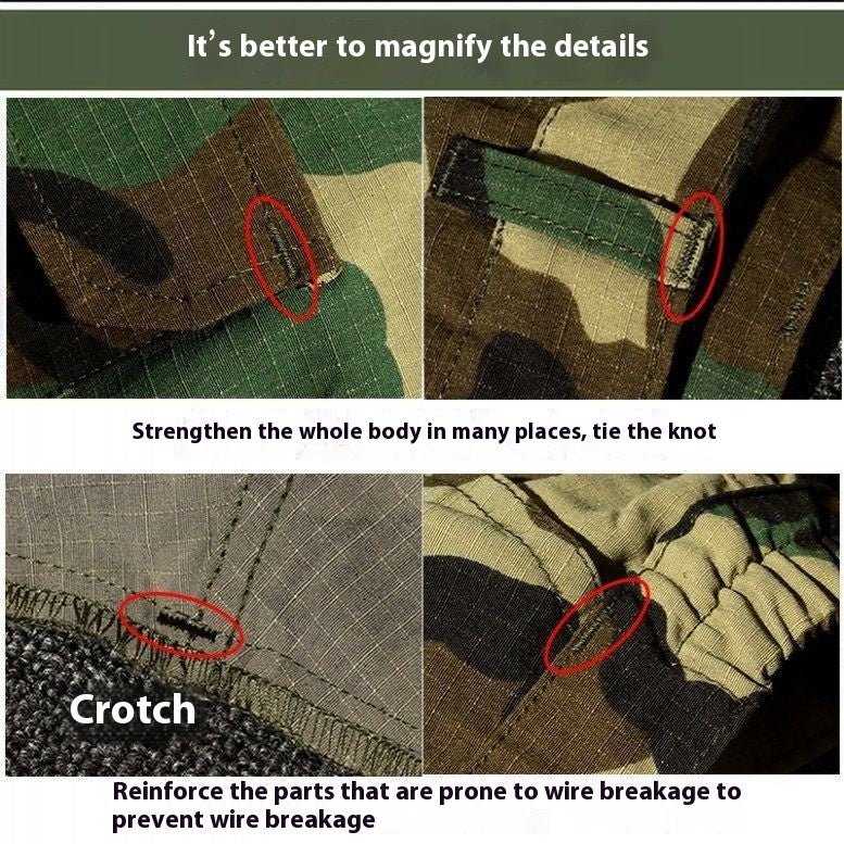 Camouflage Clothing Men's Autumn And Winter Suit Tear - resistant Fitness Shirt Labor Overalls - E. M. E. LLC0