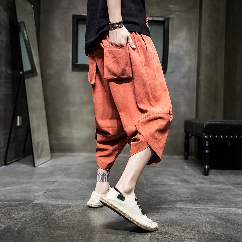 Casual Pants Ice Silk Harem Pants - E. M. E. LLC0