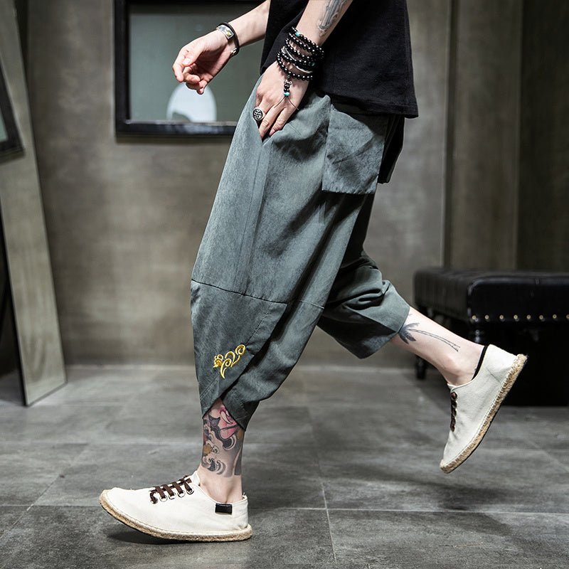 Casual Pants Ice Silk Harem Pants - E. M. E. LLC0