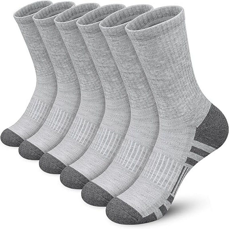 Color Matching Athletic Socks Plus Size Basketball Mid Tube Cotton Breathable - E. M. E. LLC0