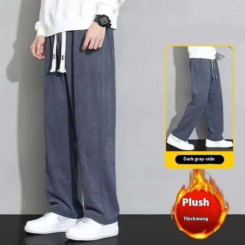 Corduroy Fleece Padded Pants Men's Pants Autumn And Winter - E. M. E. LLC0