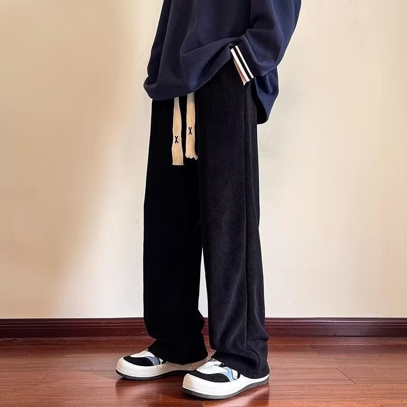 Corduroy Fleece Padded Pants Men's Pants Autumn And Winter - E. M. E. LLC0