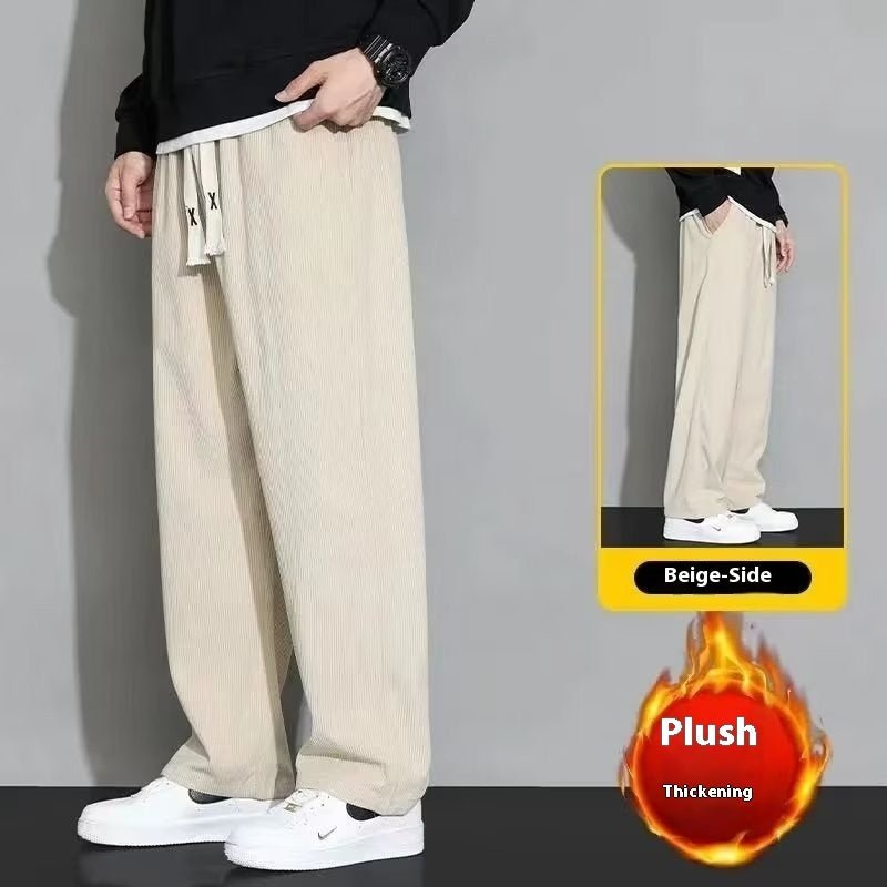 Corduroy Fleece Padded Pants Men's Pants Autumn And Winter - E. M. E. LLC0