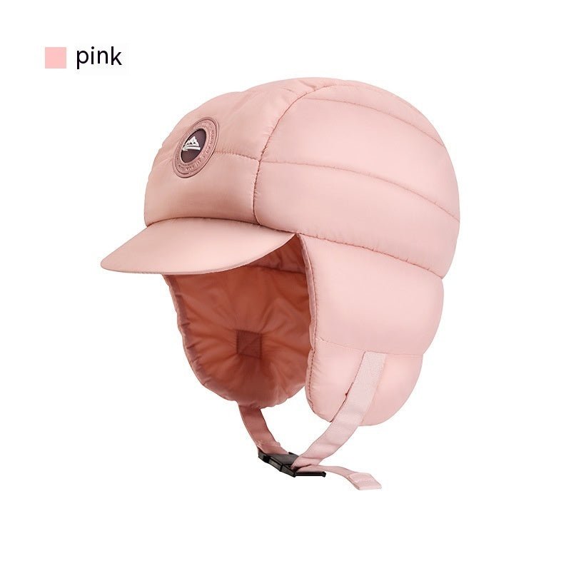 Down Plush Hat For Women Cycling Windproof Waterproof Ear Protection Warm Fashion Hats Winter Thicken Caps - E. M. E. LLC0