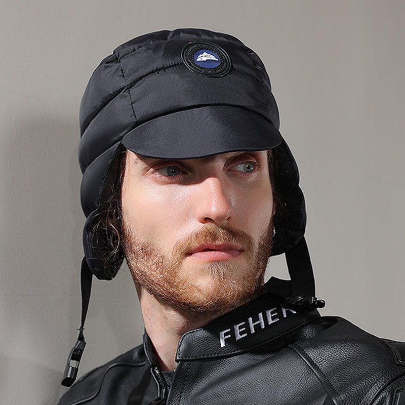 Down Plush Hat For Women Cycling Windproof Waterproof Ear Protection Warm Fashion Hats Winter Thicken Caps - E. M. E. LLC0