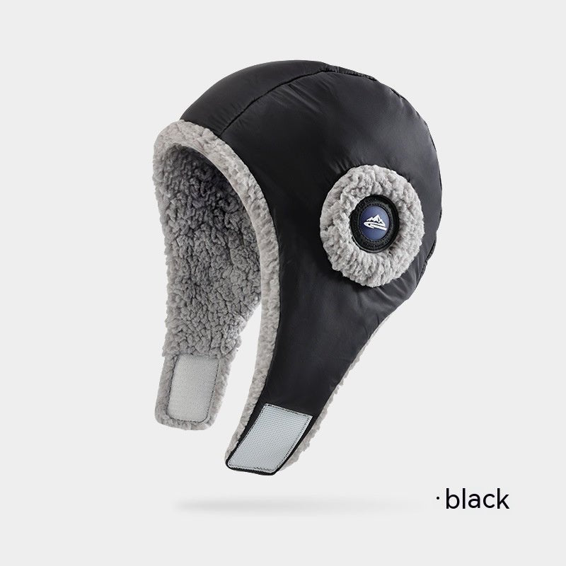 Down Plush Hat For Women Cycling Windproof Waterproof Ear Protection Warm Fashion Hats Winter Thicken Caps - E. M. E. LLC0