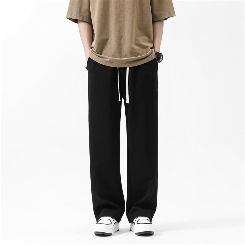 Drawstring Ankle - tied Loose Straight Sweatpants - E. M. E. LLC0