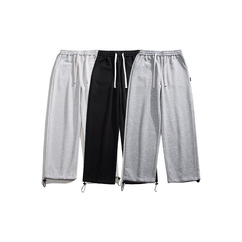 Drawstring Ankle - tied Loose Straight Sweatpants - E. M. E. LLC0