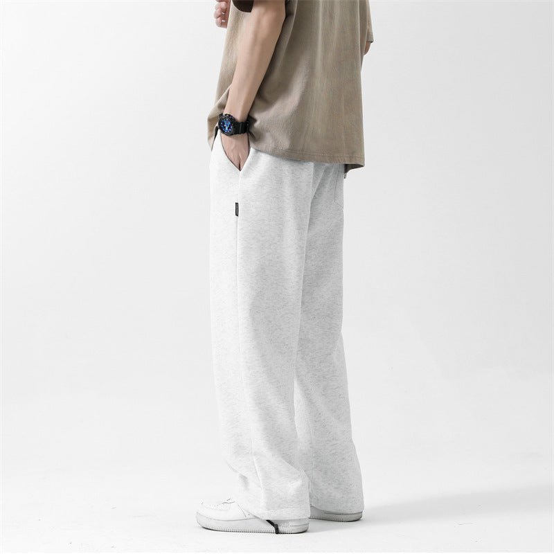 Drawstring Ankle - tied Loose Straight Sweatpants - E. M. E. LLC0
