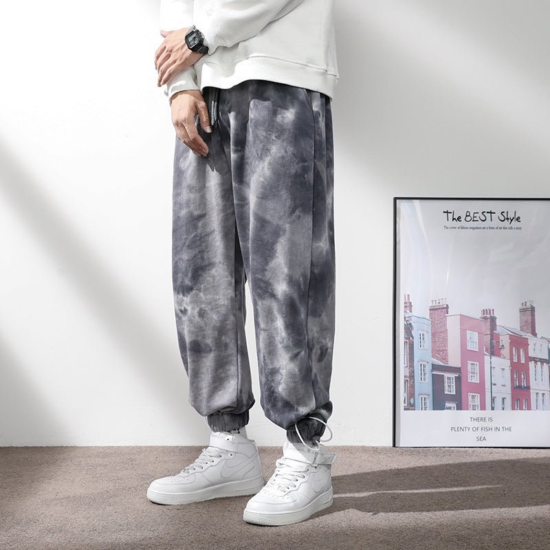 Elastic Waist Drawstring Ankle - tied Sweatpants Men - E. M. E. LLC0
