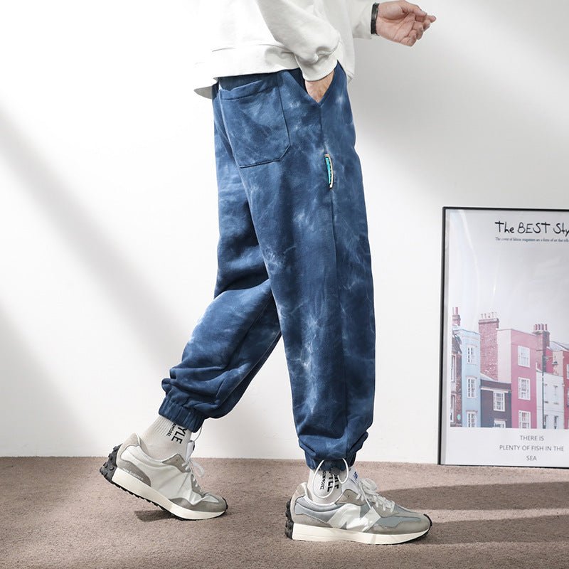 Elastic Waist Drawstring Ankle - tied Sweatpants Men - E. M. E. LLC0
