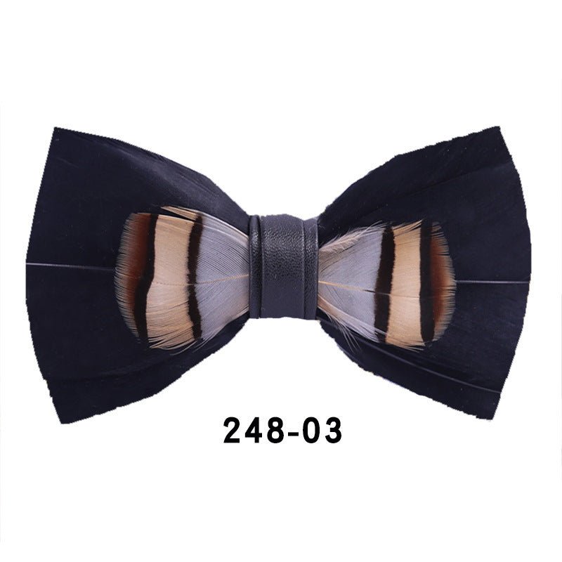 Feather Bow Tie Bow Tie - E. M. E. LLC0
