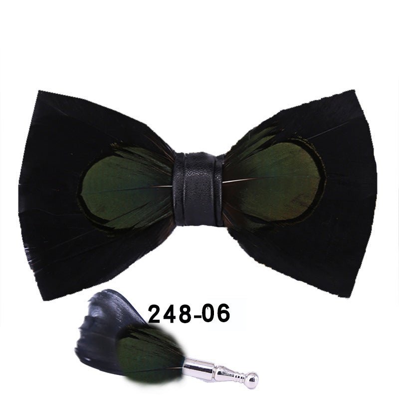 Feather Bow Tie Bow Tie - E. M. E. LLC0