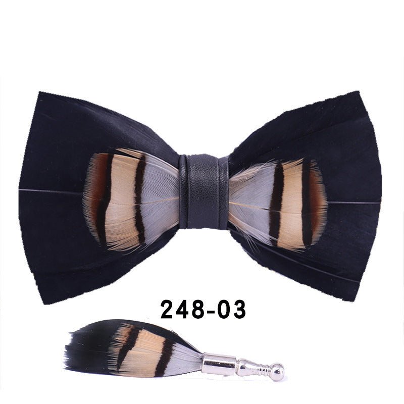 Feather Bow Tie Bow Tie - E. M. E. LLC0