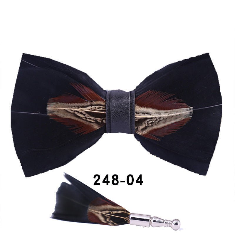 Feather Bow Tie Bow Tie - E. M. E. LLC0