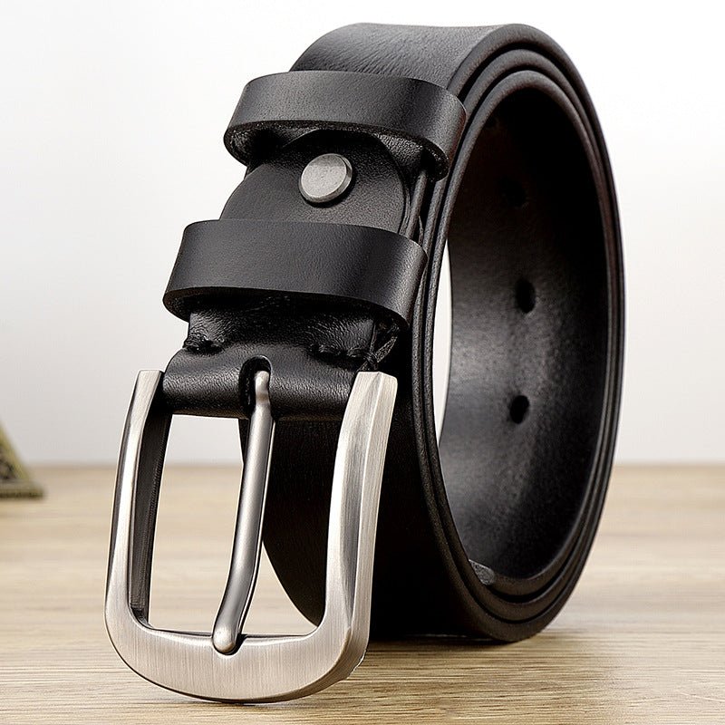 First Layer Cow Leather Belt Men - E. M. E. LLC0