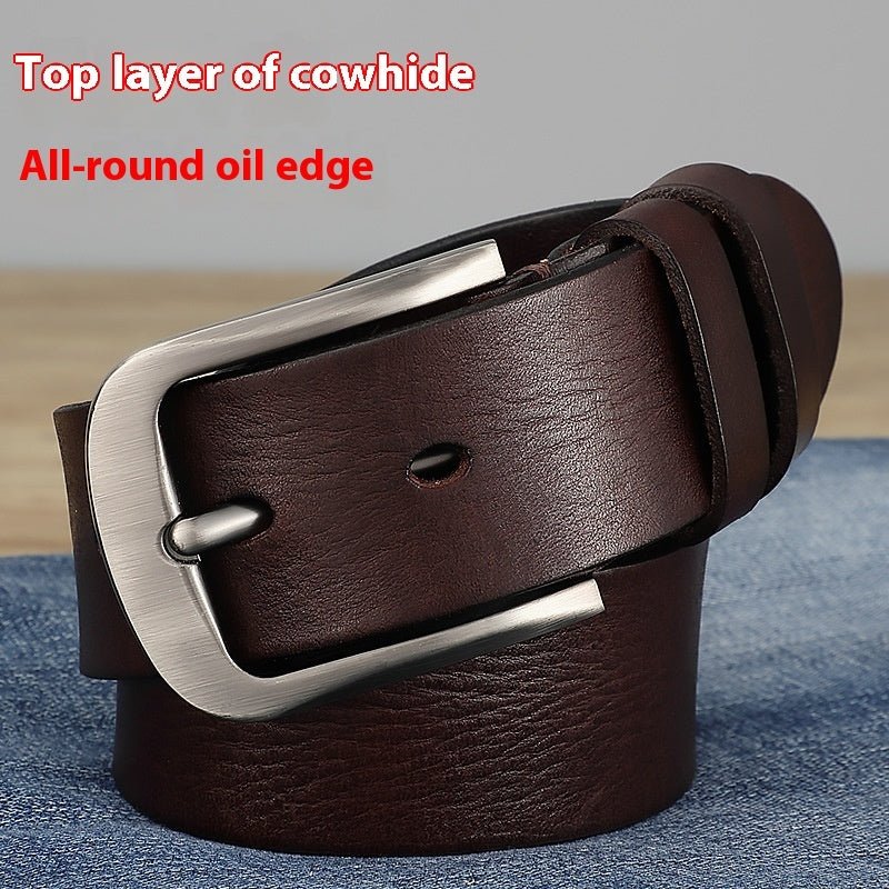 First Layer Cow Leather Belt Men - E. M. E. LLC0