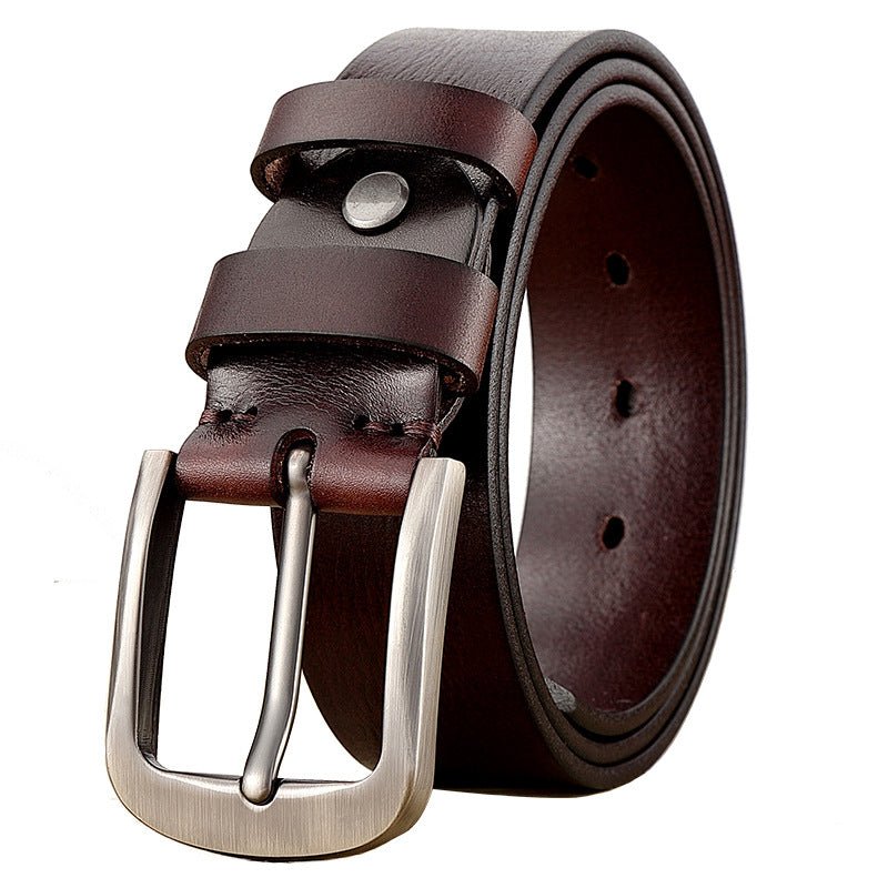 First Layer Cow Leather Belt Men - E. M. E. LLC0