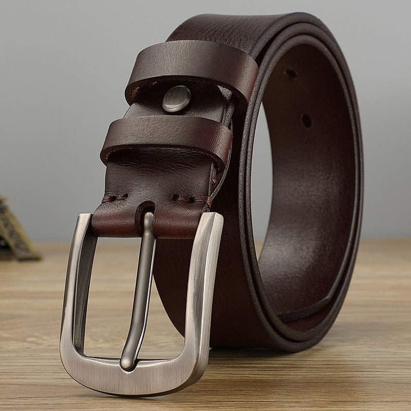 First Layer Cow Leather Belt Men - E. M. E. LLC0