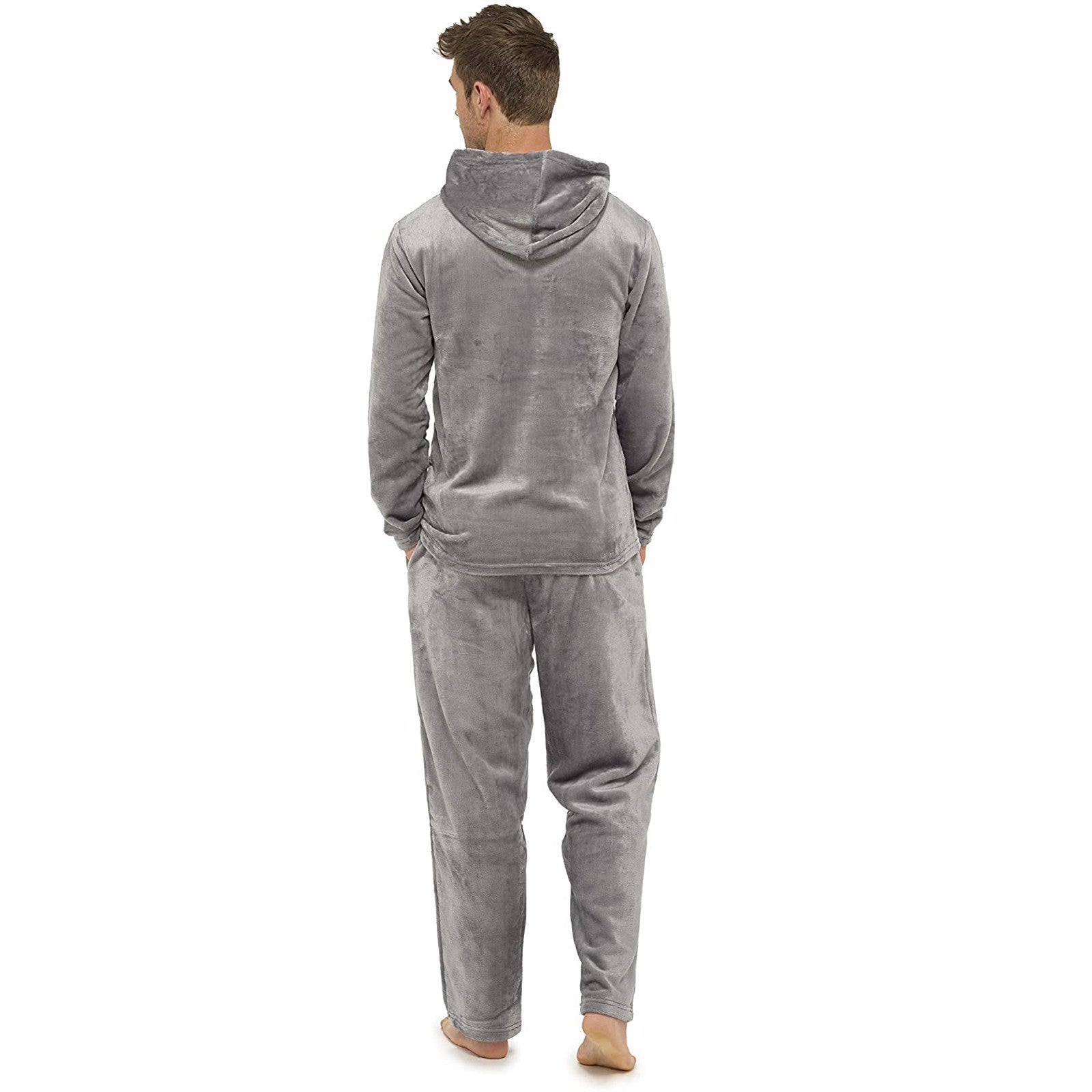 Flannel Grey Simple Home Men's Pajamas - E. M. E. LLC0