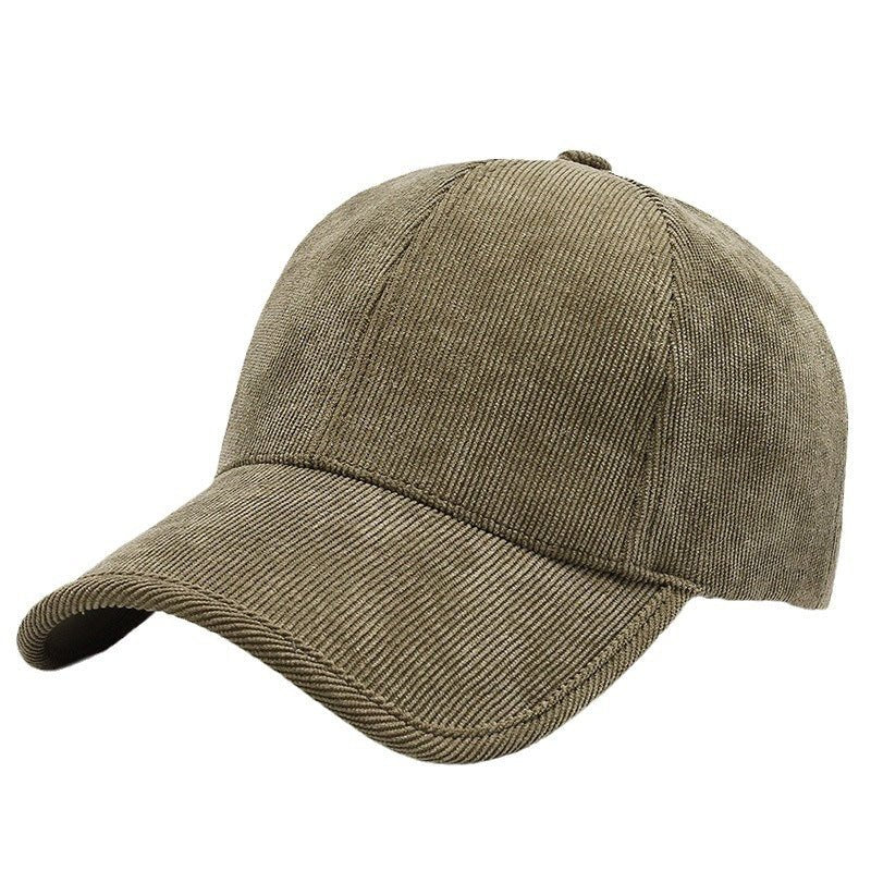 Four Seasons Corduroy Color Baseball Cap Casual All - matching - E. M. E. LLC0