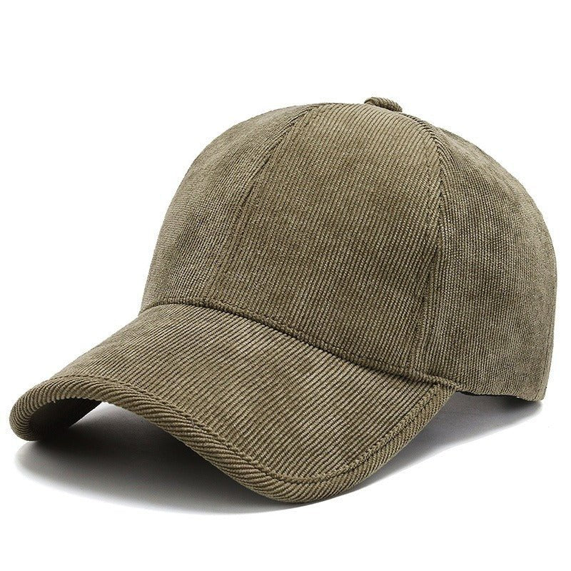 Four Seasons Corduroy Color Baseball Cap Casual All - matching - E. M. E. LLC0