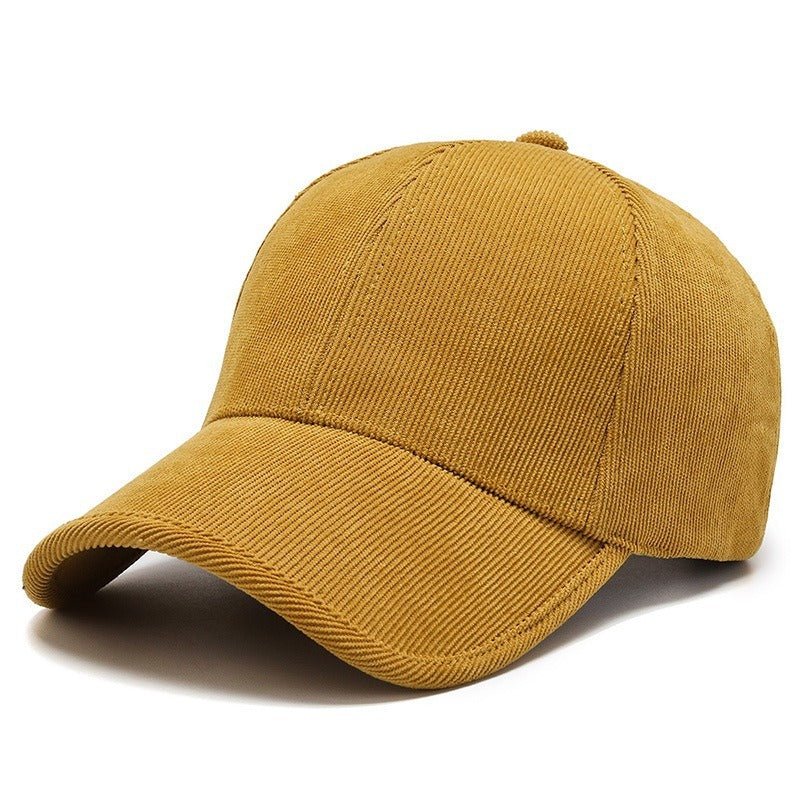 Four Seasons Corduroy Color Baseball Cap Casual All - matching - E. M. E. LLC0