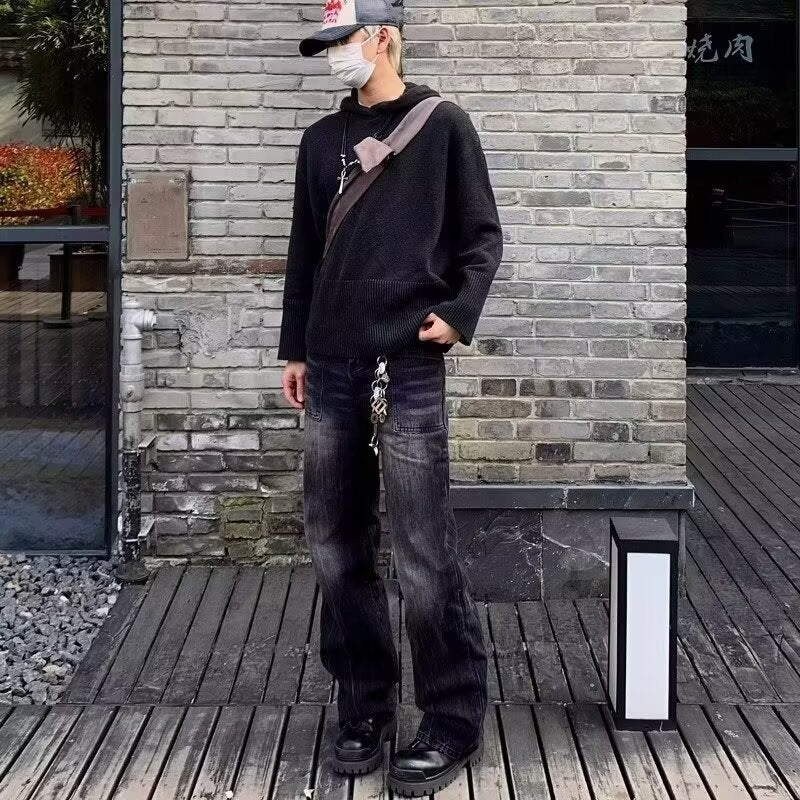 Jeans Retro Loose Men And Women Straight - E. M. E. LLC0