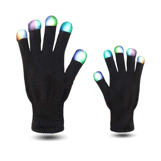 LED Colorful Luminous Magic Gloves Led Gloves Black - E. M. E. LLC0
