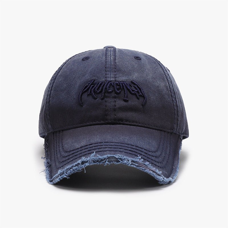 Letter Three - dimensional Embroidery Soft Top Burr Men's Baseball Cap - E. M. E. LLC0