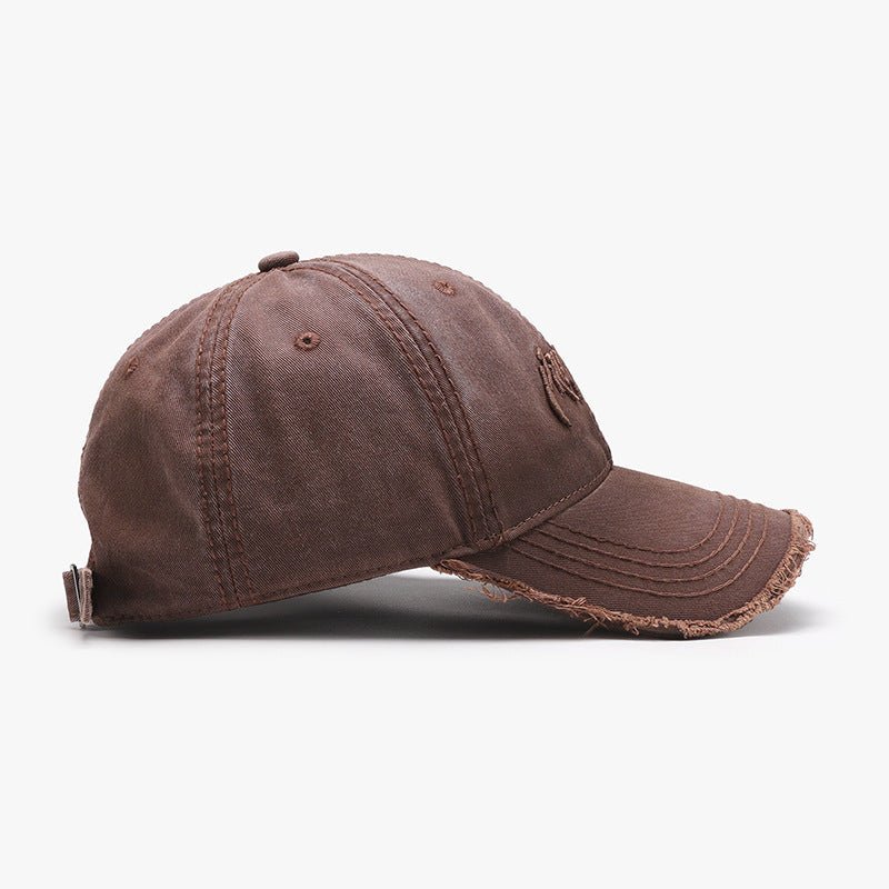 Letter Three - dimensional Embroidery Soft Top Burr Men's Baseball Cap - E. M. E. LLC0