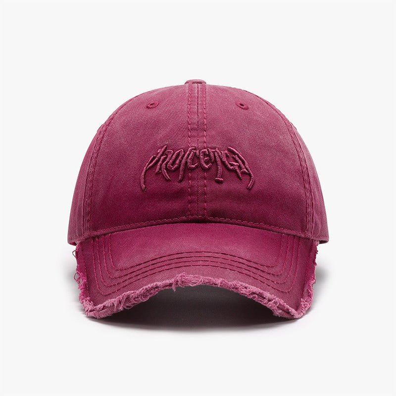 Letter Three - dimensional Embroidery Soft Top Burr Men's Baseball Cap - E. M. E. LLC0